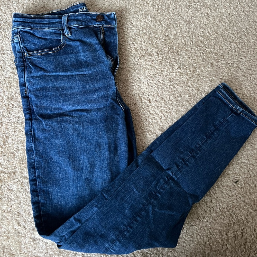 American Eagle Super Hi Rise Jegging 14 LONG